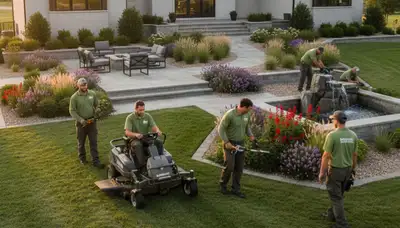 Landscaping services in Olathe, KS for residential lawn care and yard maintenance