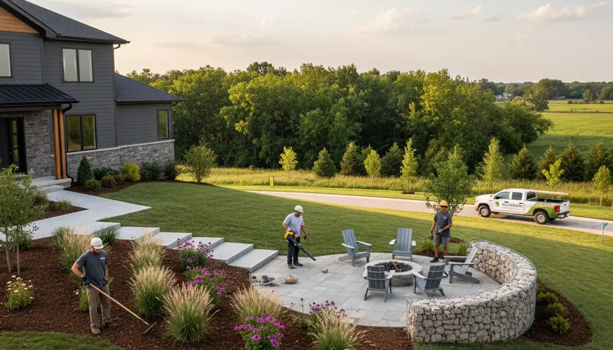 Landscaping services in Olathe, KS for lawn care, yard maintenance, and outdoor property upkeep