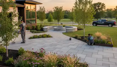 Landscaping service in Olathe, KS for professional lawn care and yard maintenance
