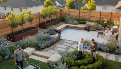 Professional landscaping service in Olathe, KS for lawn care and yard maintenance